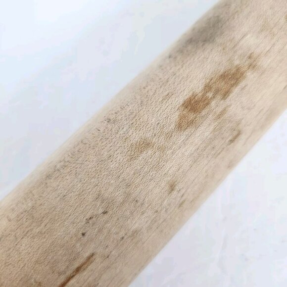 Vintage Rolling Pin Solid Wood Rustic Farmhouse Kitchen Decor Cottagecore 16.75" - Picture 5 of 11